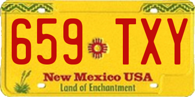 NM license plate 659TXY