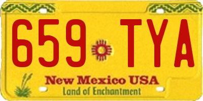 NM license plate 659TYA