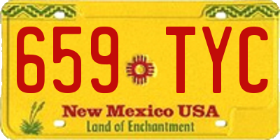 NM license plate 659TYC