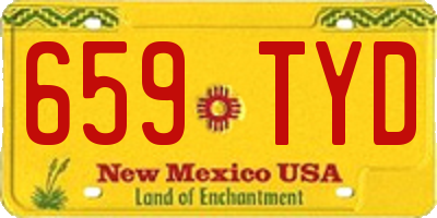 NM license plate 659TYD