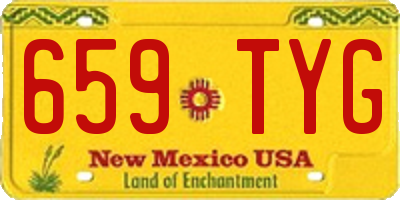 NM license plate 659TYG