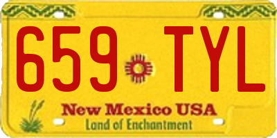 NM license plate 659TYL