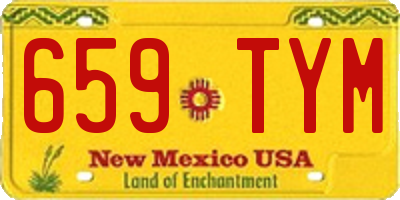 NM license plate 659TYM