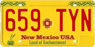 NM license plate 659TYN