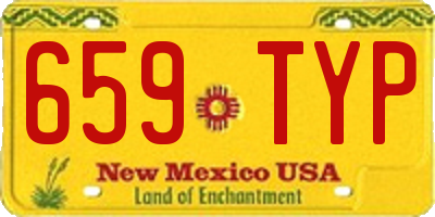 NM license plate 659TYP