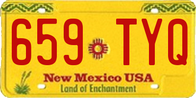 NM license plate 659TYQ