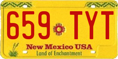 NM license plate 659TYT