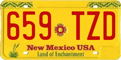 NM license plate 659TZD