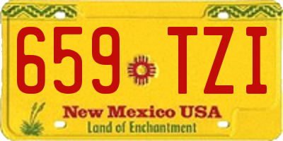 NM license plate 659TZI