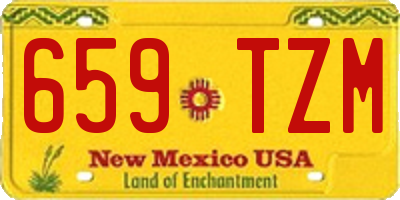 NM license plate 659TZM