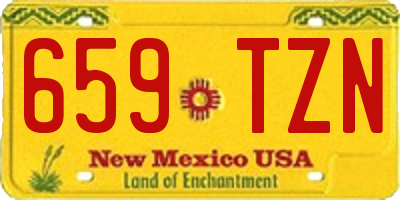 NM license plate 659TZN