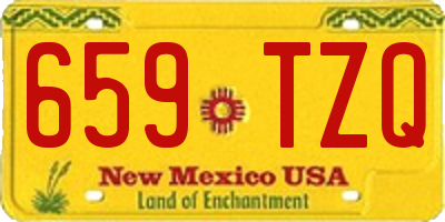 NM license plate 659TZQ