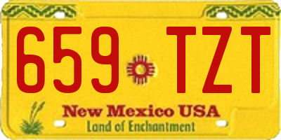 NM license plate 659TZT