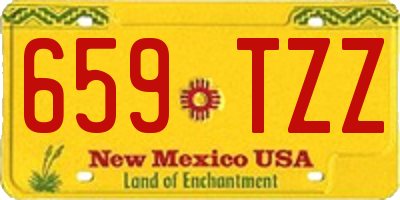 NM license plate 659TZZ