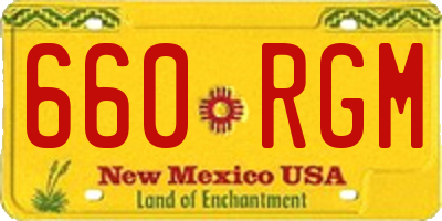 NM license plate 660RGM