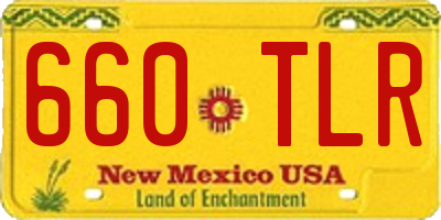 NM license plate 660TLR