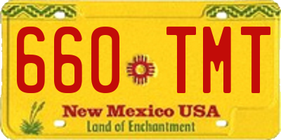 NM license plate 660TMT