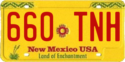 NM license plate 660TNH