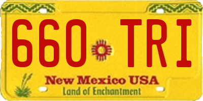 NM license plate 660TRI