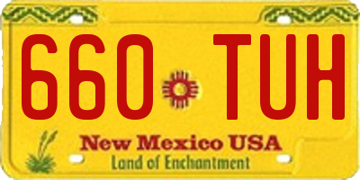 NM license plate 660TUH