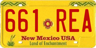 NM license plate 661REA