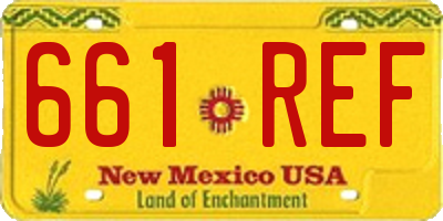 NM license plate 661REF