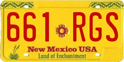 NM license plate 661RGS