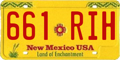 NM license plate 661RIH