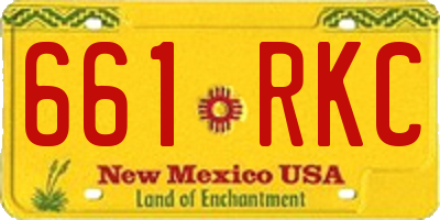 NM license plate 661RKC