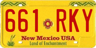 NM license plate 661RKY