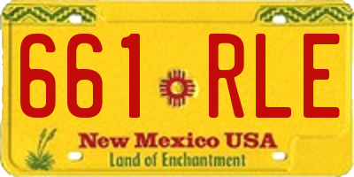 NM license plate 661RLE
