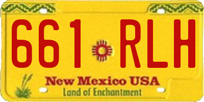 NM license plate 661RLH