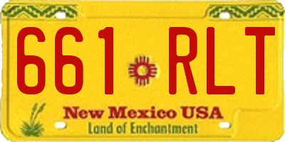 NM license plate 661RLT