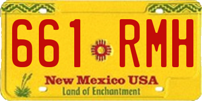 NM license plate 661RMH