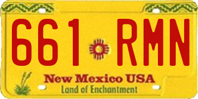 NM license plate 661RMN