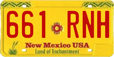 NM license plate 661RNH