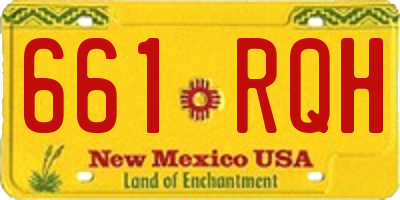 NM license plate 661RQH