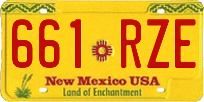 NM license plate 661RZE