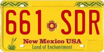 NM license plate 661SDR