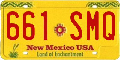 NM license plate 661SMQ