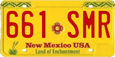 NM license plate 661SMR