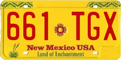 NM license plate 661TGX