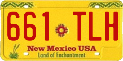 NM license plate 661TLH