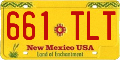 NM license plate 661TLT