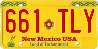 NM license plate 661TLY