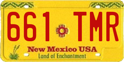 NM license plate 661TMR