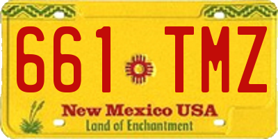 NM license plate 661TMZ