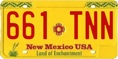 NM license plate 661TNN