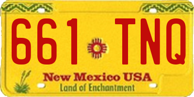 NM license plate 661TNQ