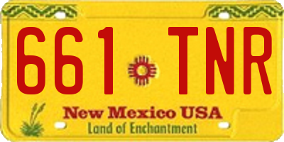 NM license plate 661TNR